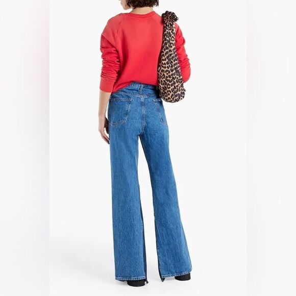 FRAME $673 LE JANE ATELIER TWISTED SEAM HIGH-RISE STRAIGHT-LEG JEANS - Picture 4 of 14